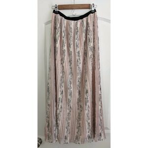 Anthropologie Geisha Designs Renoir Pleated Tulle Maxi Skirt, Women's Small